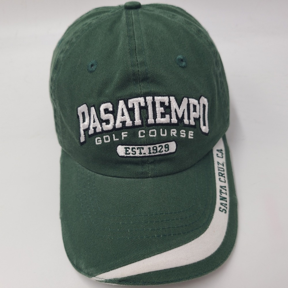 Pasatiempo Golf Course Hat Strapback Green White Santa Cruz California Club Men